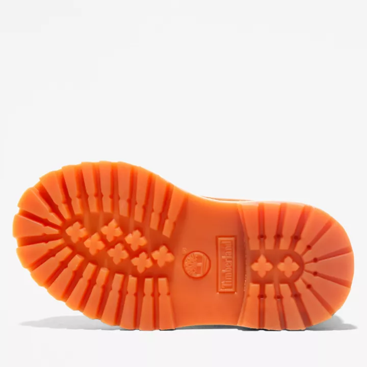 Bota Timberland Premium de 6 polegadas para criança pequena na cor marrom