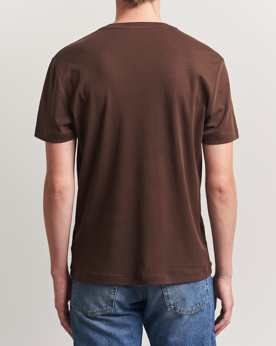 Polo Ralph Lauren Luxury Pima Cotton Crew Neck T-Shirt Nutmeg Brown