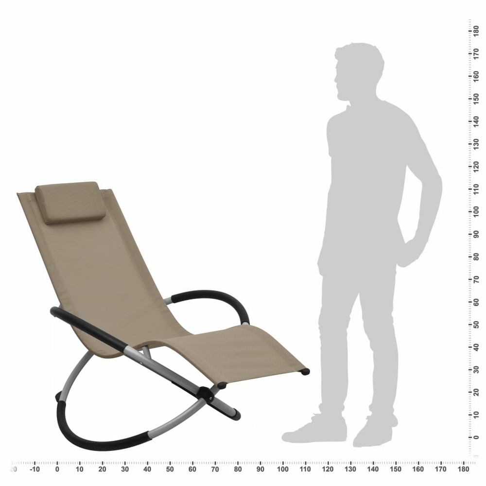Chaise longue pour enfants acier taupe