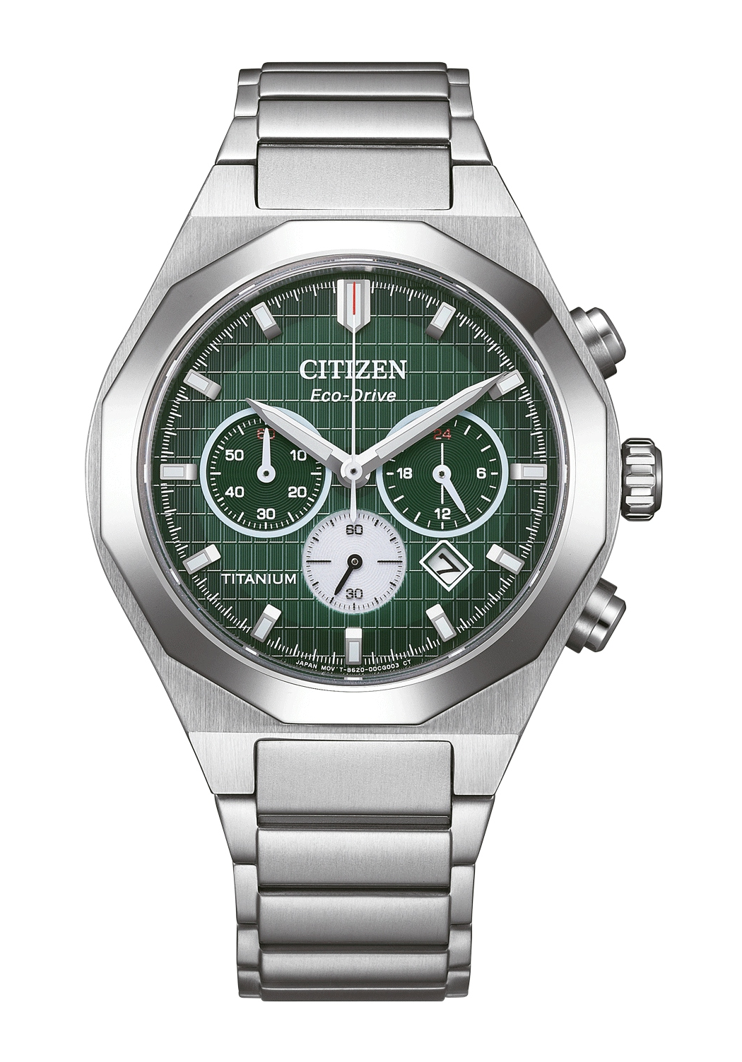 Citizen Eco Drive Super Titanium Chrono Grün CA4691-59X