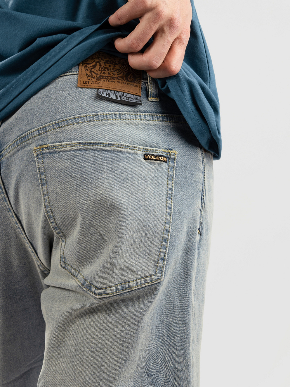 Volcom Solver Denim Jeans worker indigo vintage