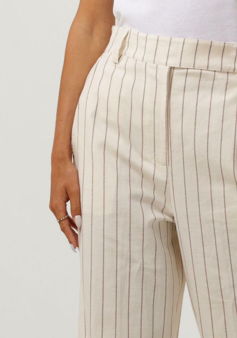 SECOND FEMALE gebroken wit second female pantalon spigato trousers