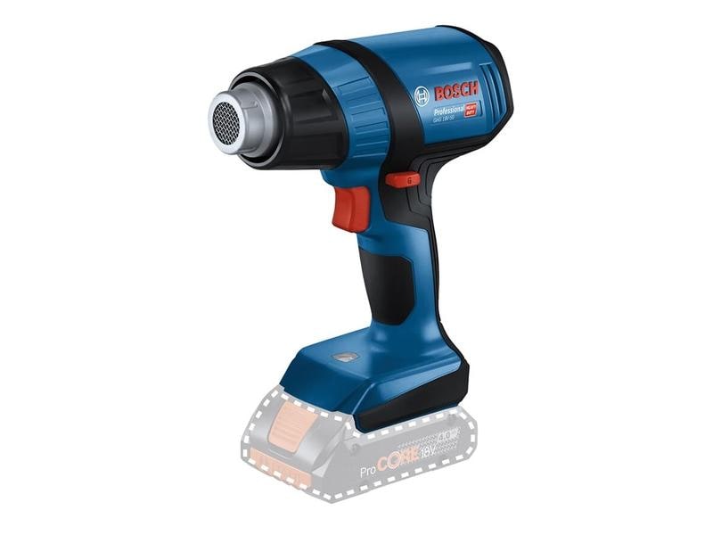 Bosch Professional Akku-Heissluftgebläse GHG 18 V-50 Solo Flexible 18 V Heissluftpistole für jede Arbeitsumgebung