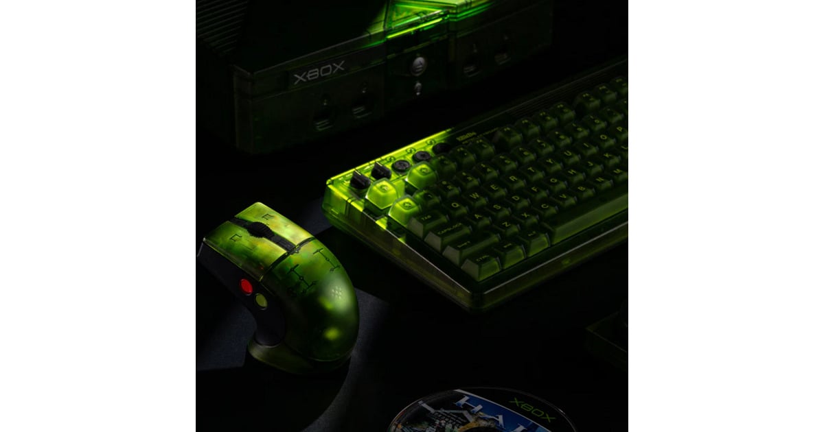8BitDoRetro R8 Mouse - Xbox Edition  (Groen, 50 - 26000 DPI, Bluetooth / USB-C / 2.4 GHz)