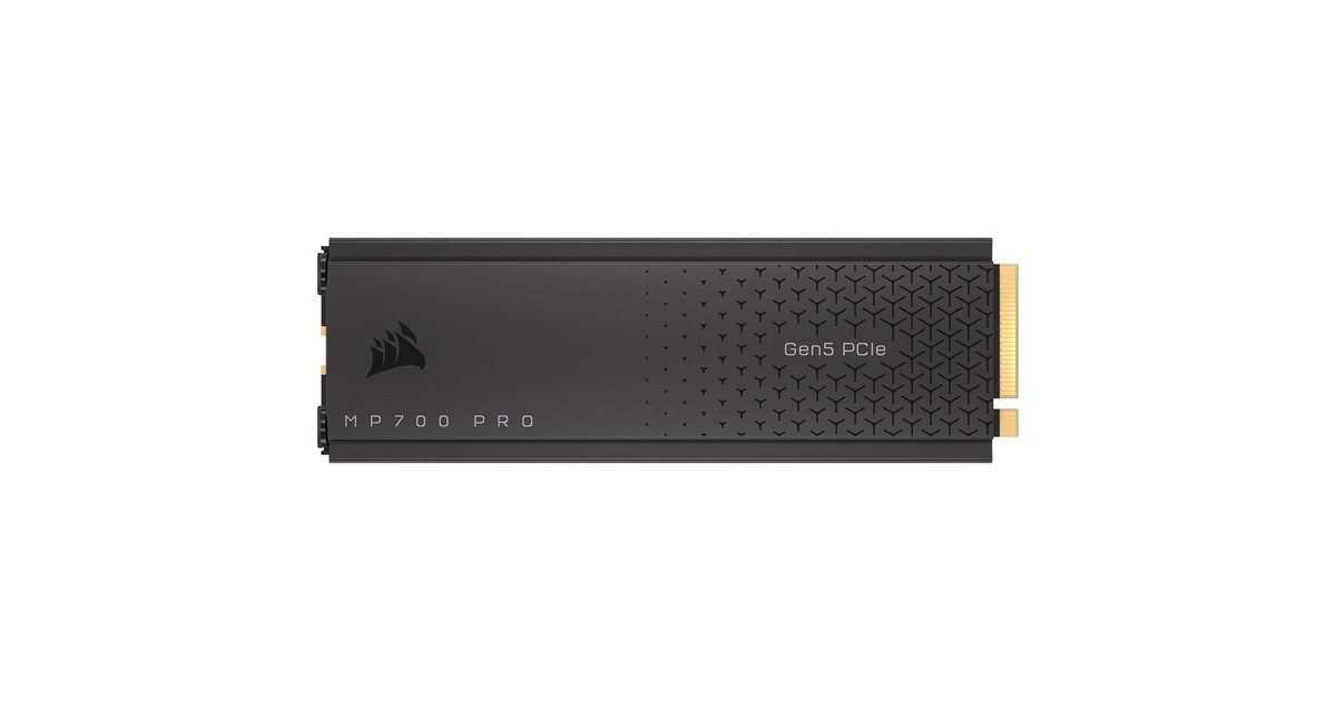 CorsairMP700 PRO met luchtkoeler 4 TB SSD  (PCIe Gen5 x4 NVMe 2.0, M.2 2280, 3D TLC NAND)
