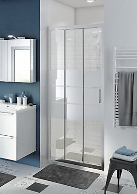 Porte de douche coulissante GoodHome Beloya miroir 90 cm