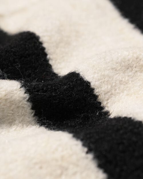 gilet maillé Lana pour femmes blanc/noir