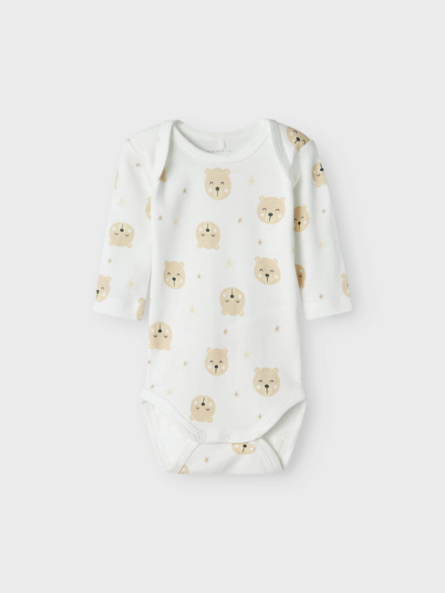 Name It Body »NBNBODY 3P LS OXFORD BEAR NOOS« Packung, 3 Stk.