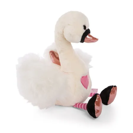 NICI Kuscheltier Weißer Love Schwan GREEN, 50 cm