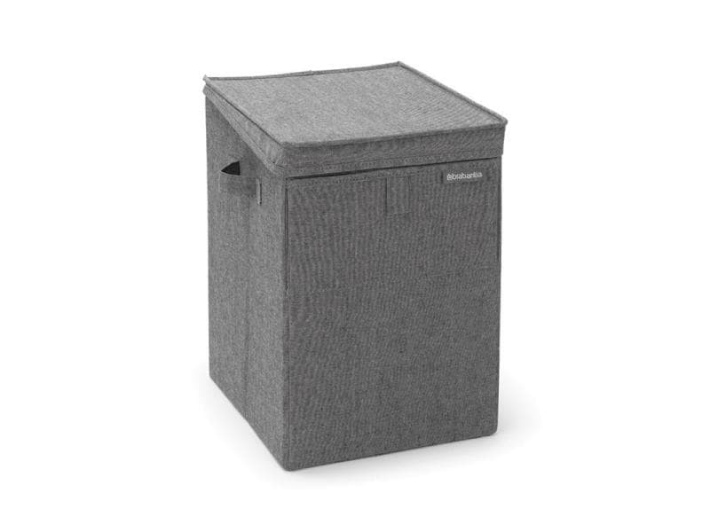 Brabantia Wäschesammler stapelbar, 35 Liter, Schwarz Stapelbarer Wäschekorb