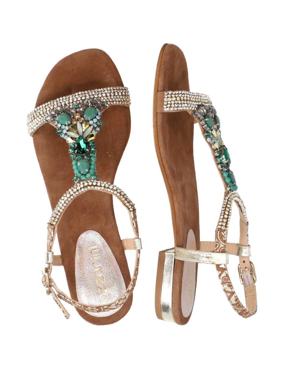 Veloursleder Sandale