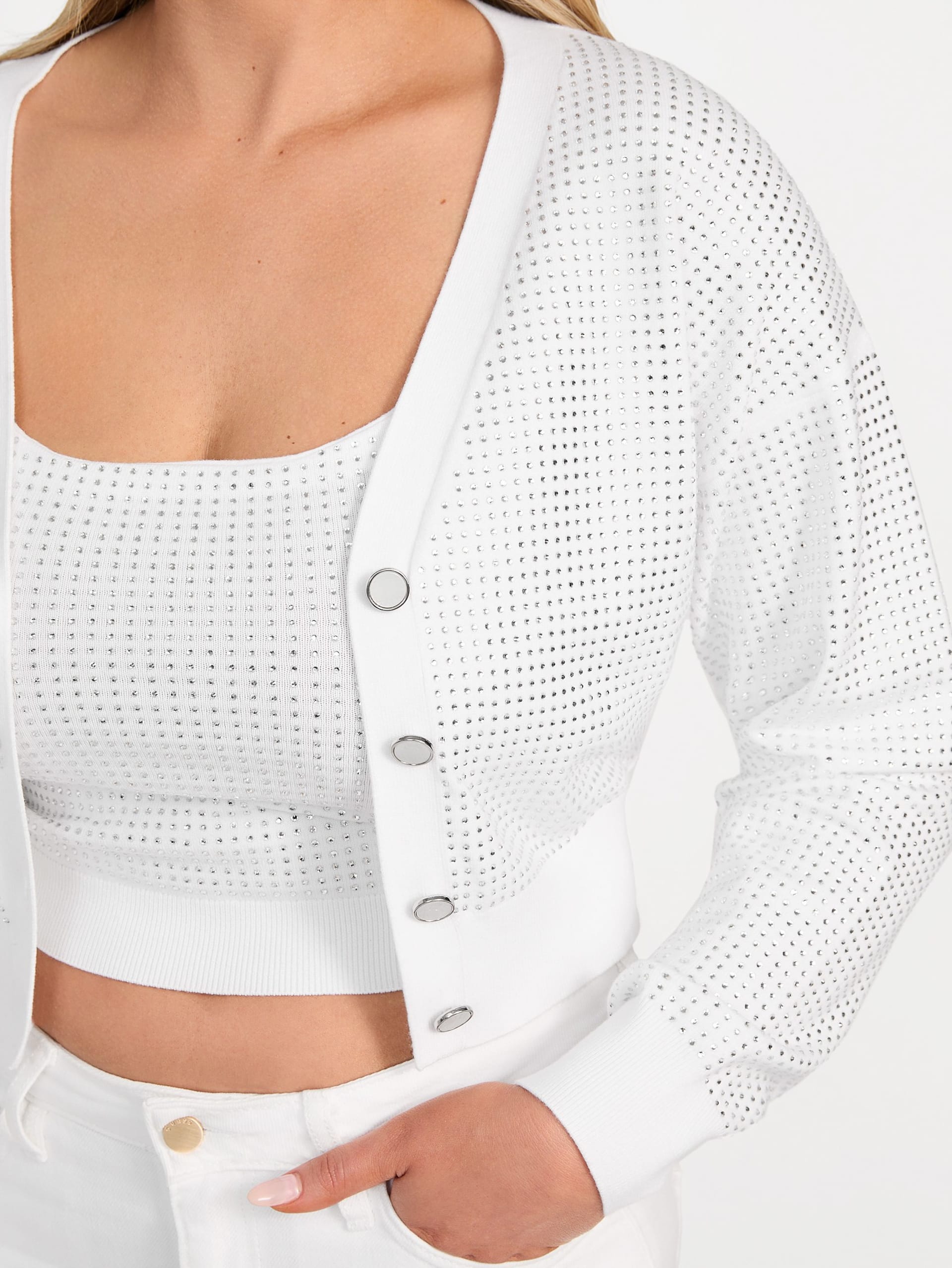 Cardigã Khloe com Strass