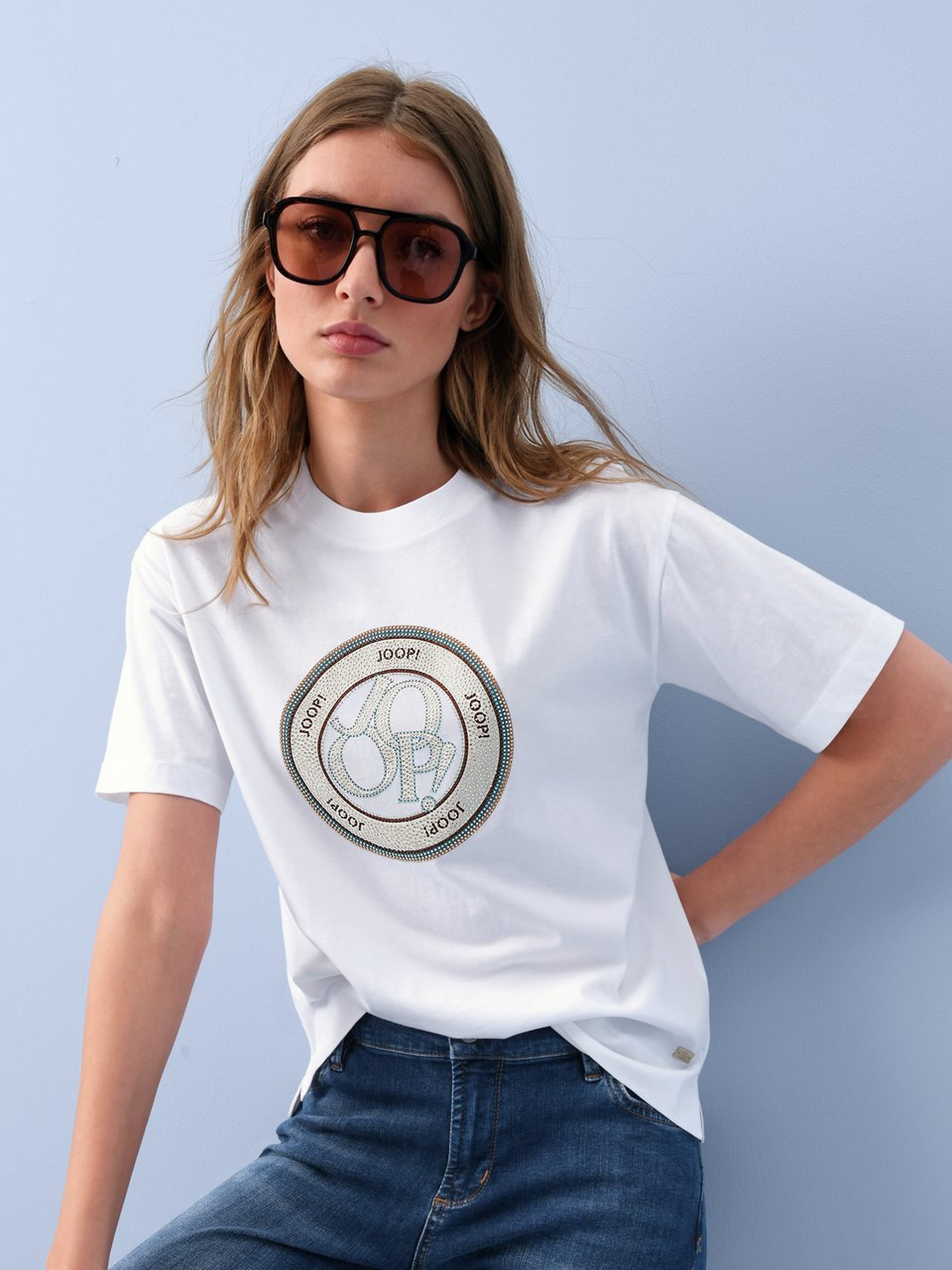 Rundhals-Shirt