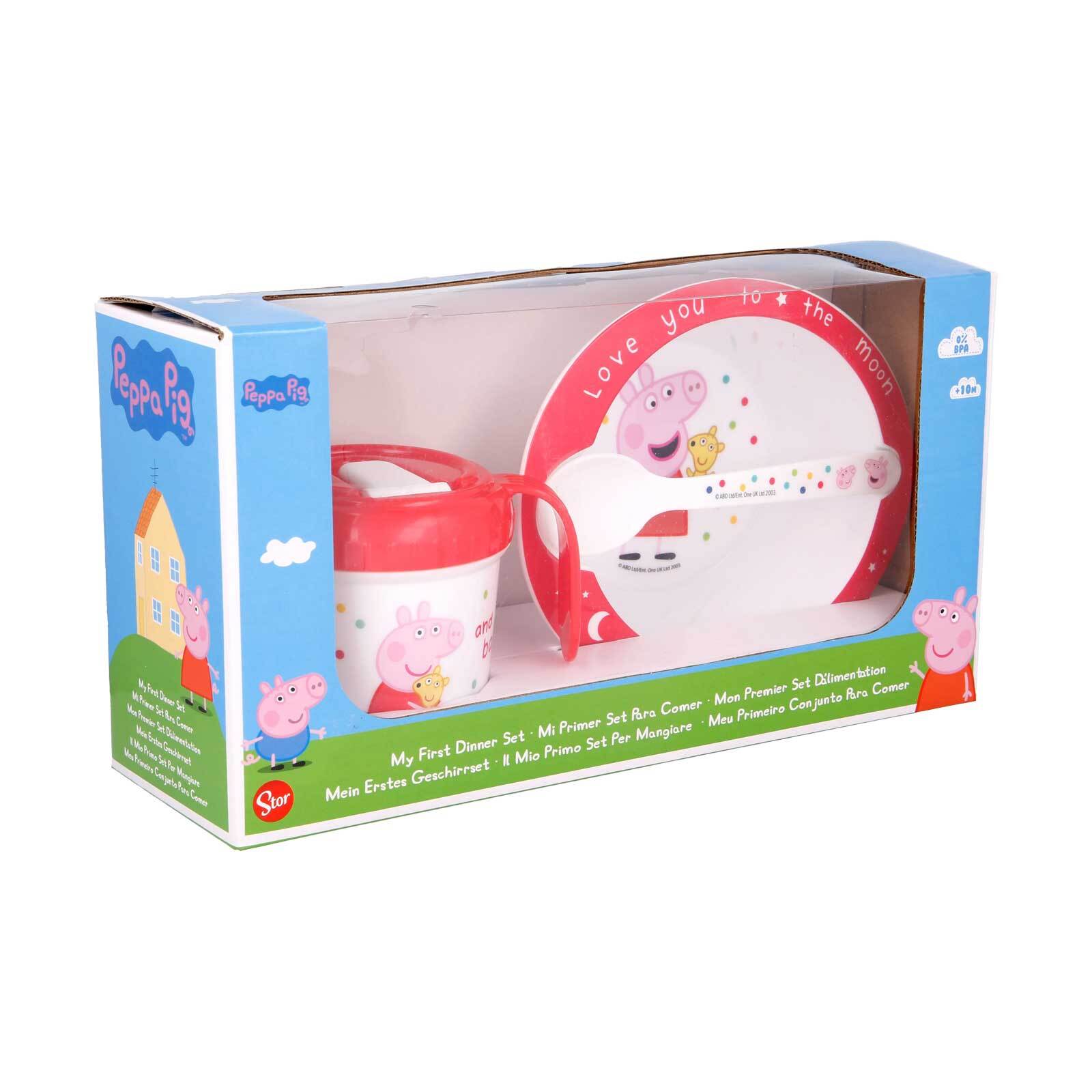 Stor Babygeschirr Peppa Pig 3er Set
