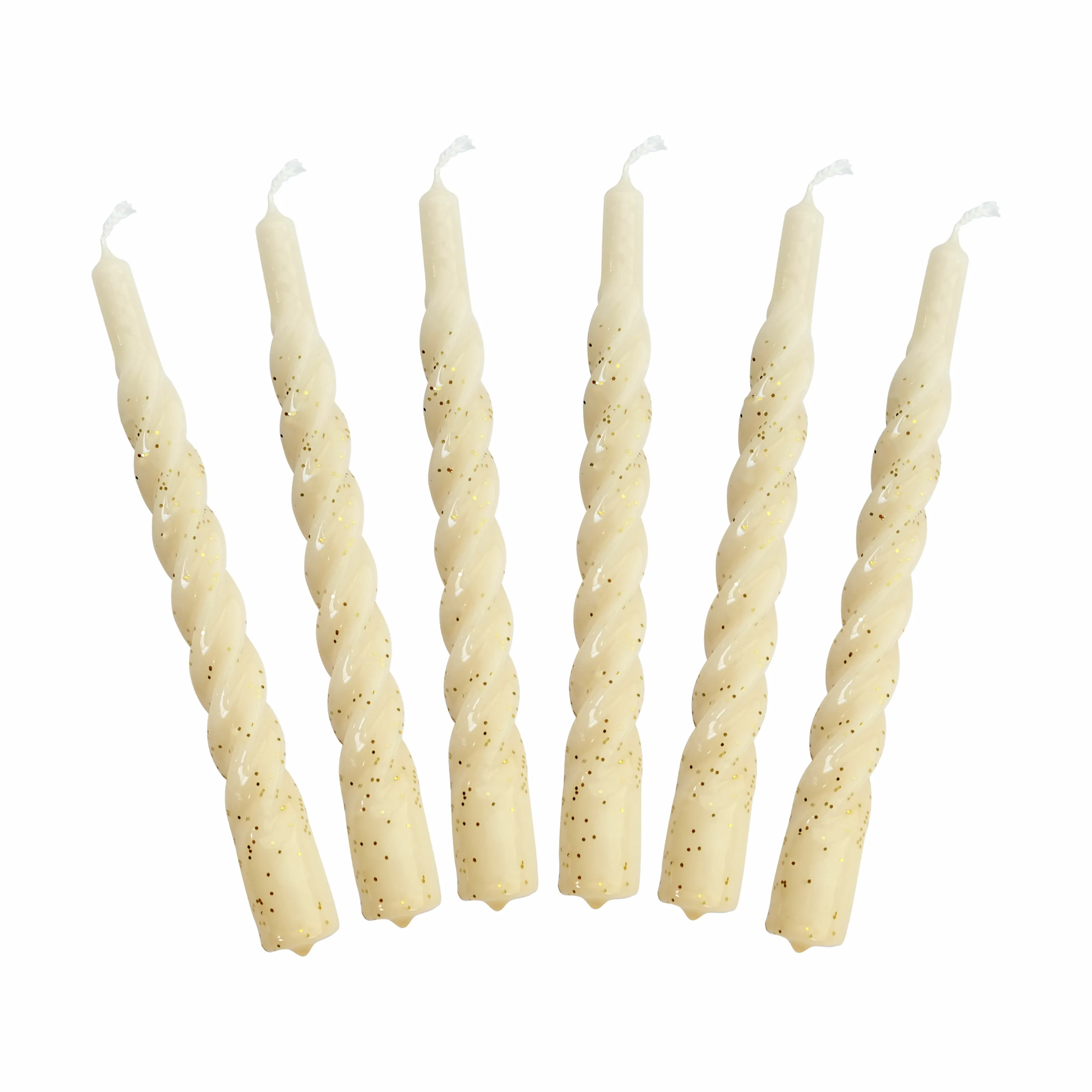 Candles with a twist Lys - 6 stk.