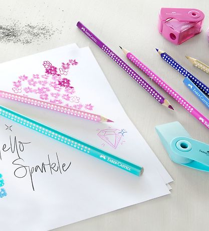 Faber-Castell Sparkle Tin Box - Farben/Tips - 20 st. - Multi