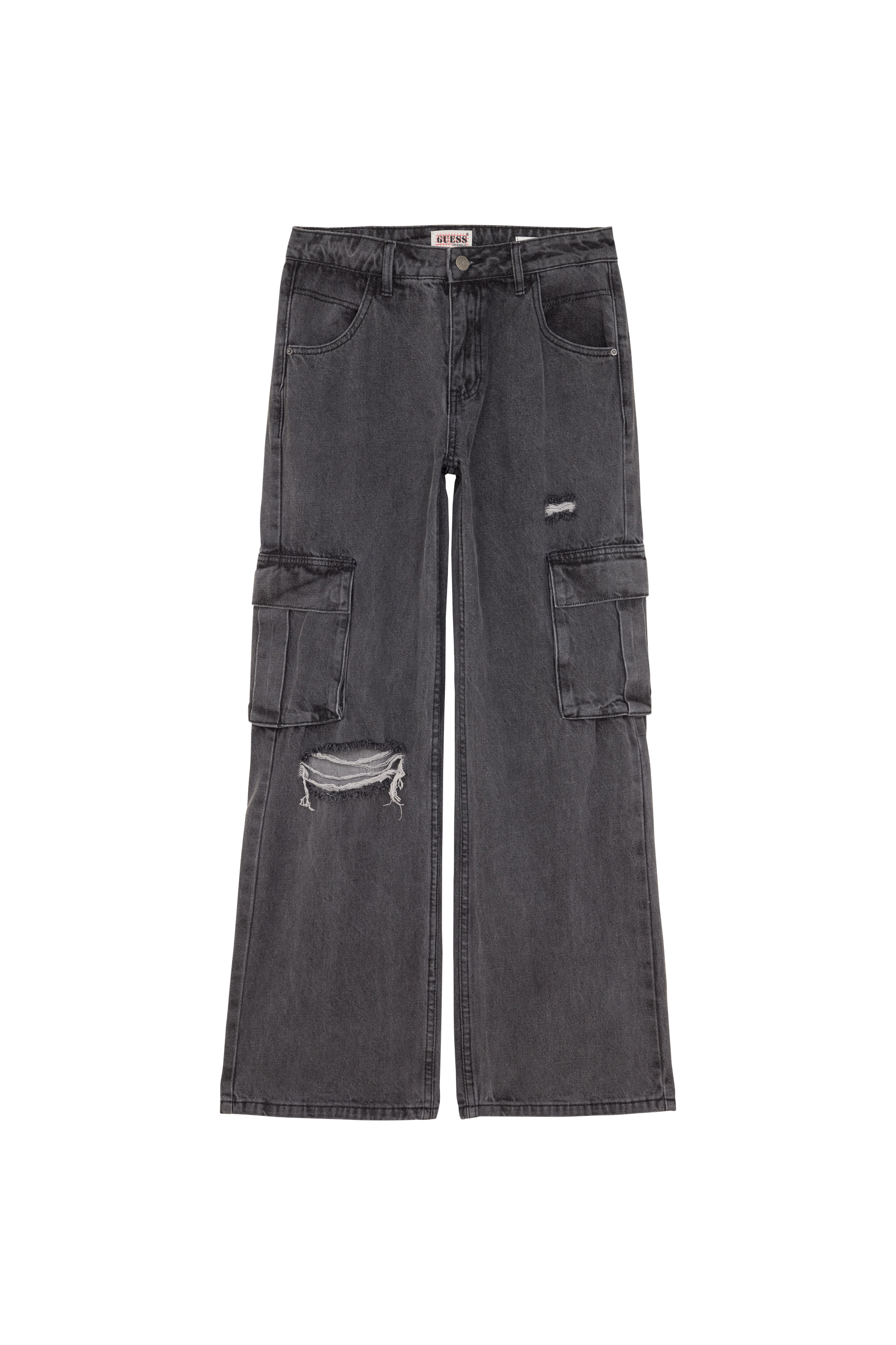 GUESS ORIGINALS Jean GO KIT CARGO DISTRESS F Noir