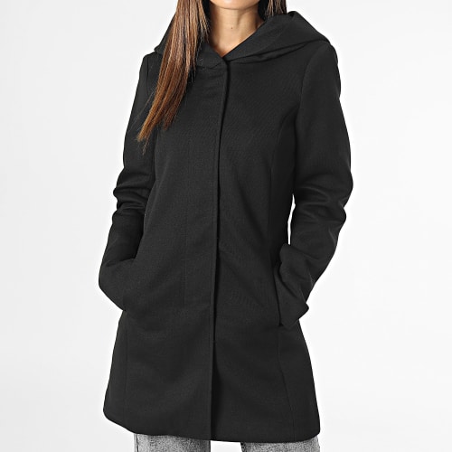 Manteau Zippée Capuche Femme Sedona Noir