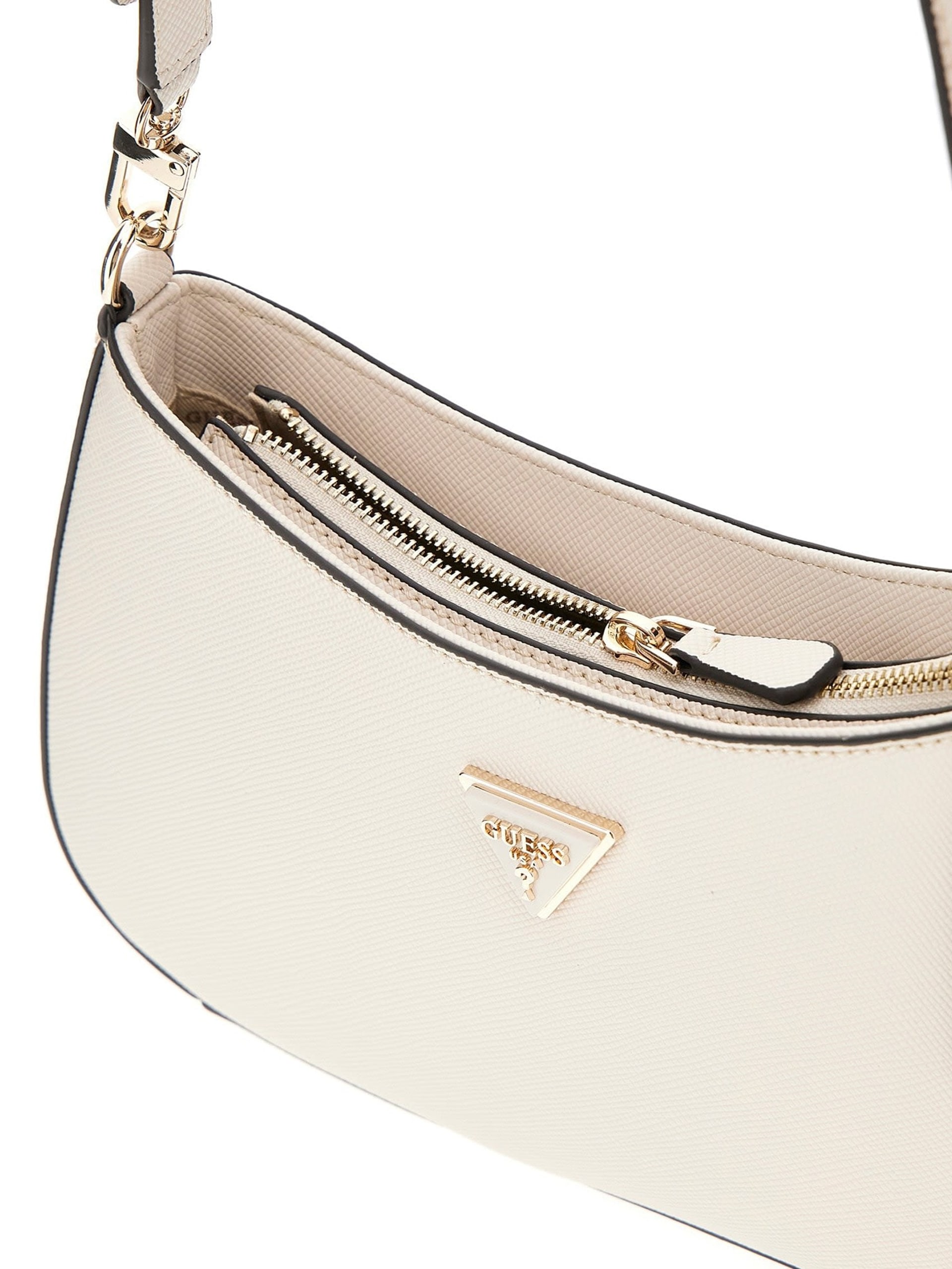 Bolsa de ombro Noelle em couro saffiano