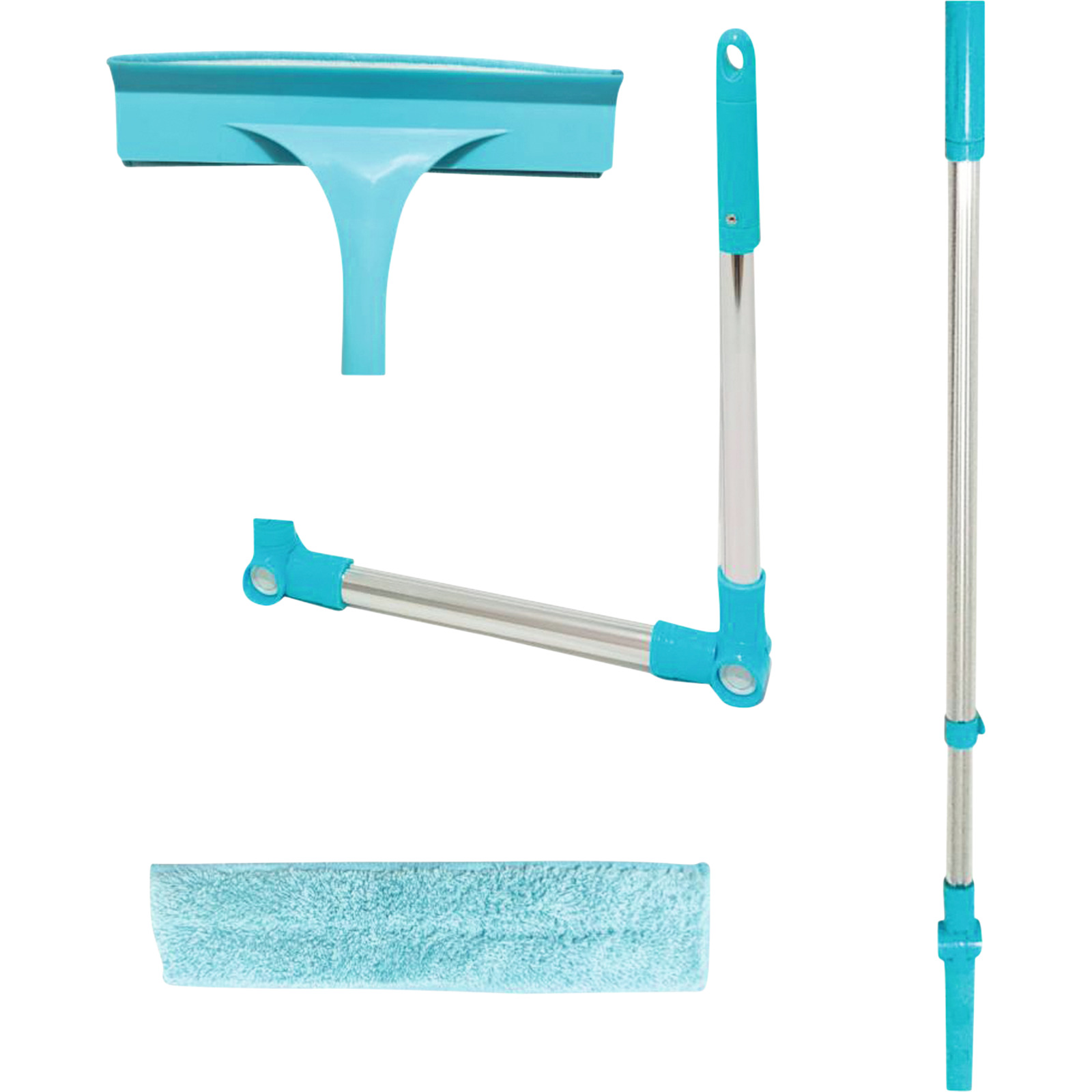 CleanRite Teleskop-Fensterreiniger-Set