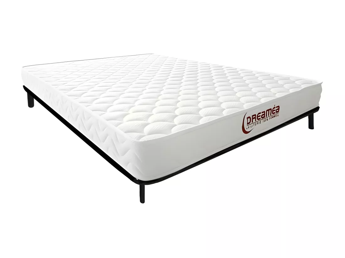 Ensemble 180 x 200 cm cadre à lattes + matelas mémoire de forme ép.15cm - PELOPS de YSMÉE