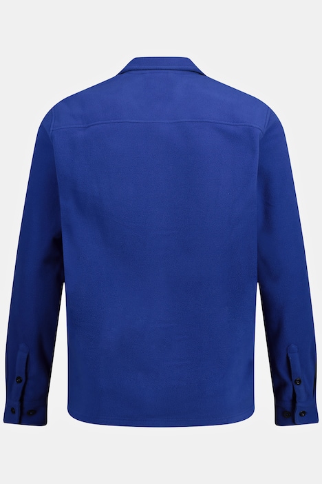 STHUGE Overshirt, Fleece, Langarm, Kentkragen, bis 8 XL
