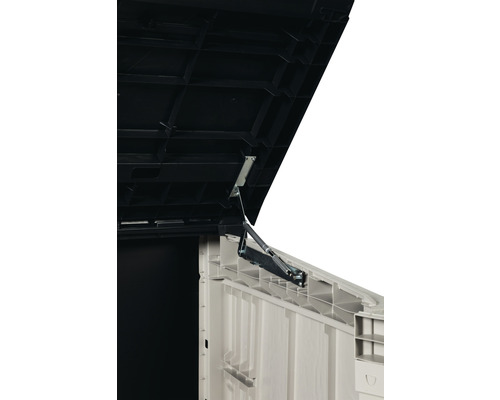 Stora Way Plus XL opbergbox inclusief gasveren, 145 x 85 x 124,5 cm, houtlook, taupe-antraciet
