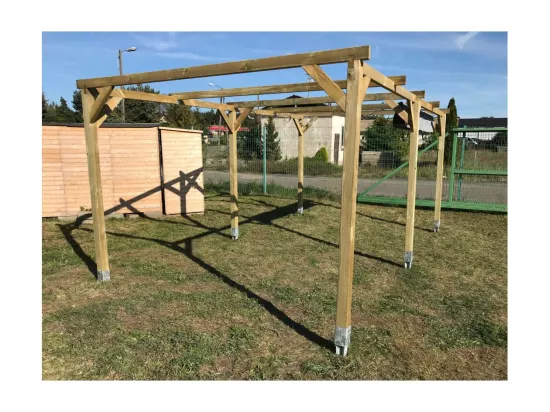 Carport, abri de voiture 3x5,10 m - 15,30 m2 - CAR1 - ALTANKA