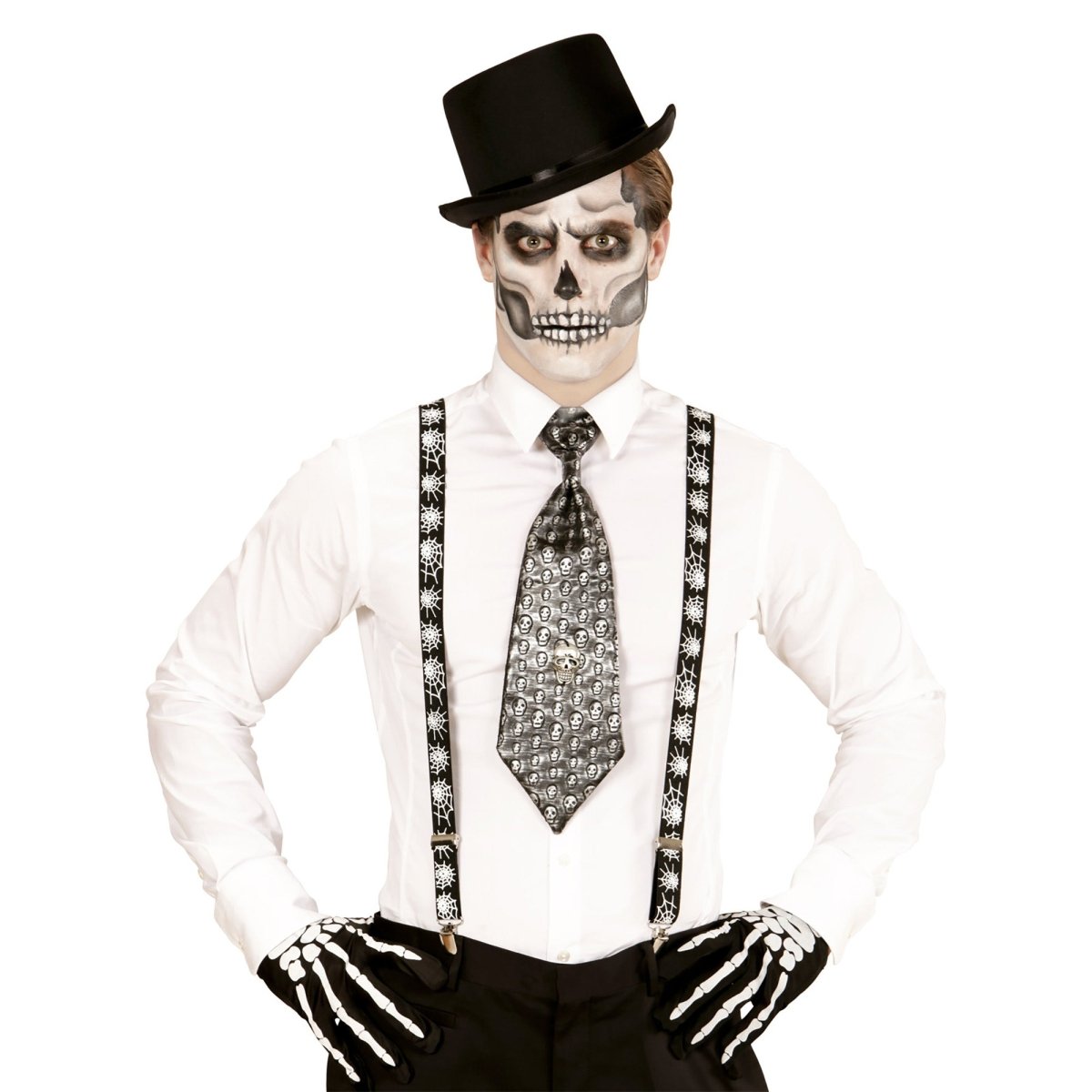 Halloween Bretels Spinnenweb