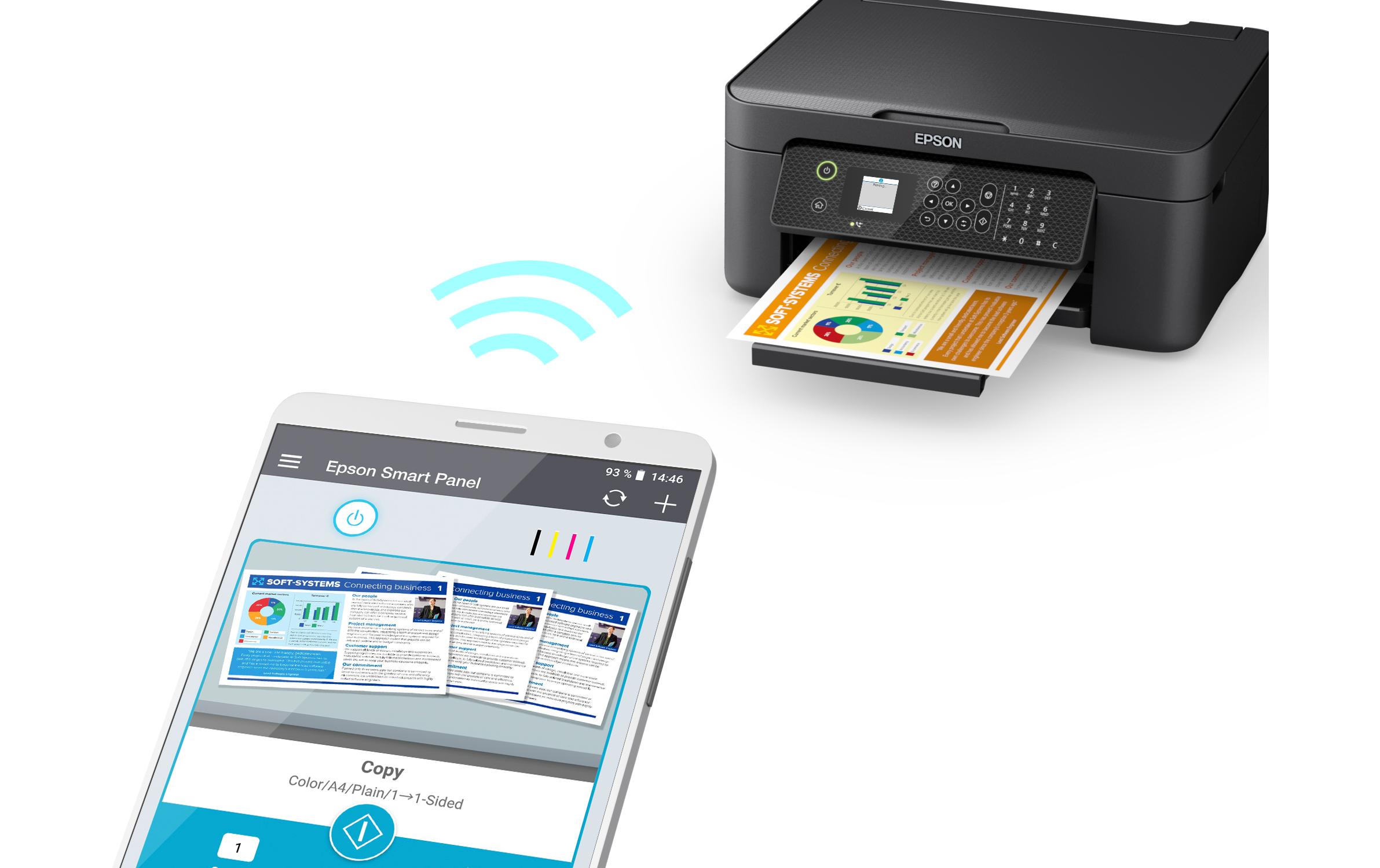 Multifunktionsdrucker WorkForce WF-2910DWFWLAN-fähiger 4-in-1-Tintenstrahl-Multifunktionsdrucker