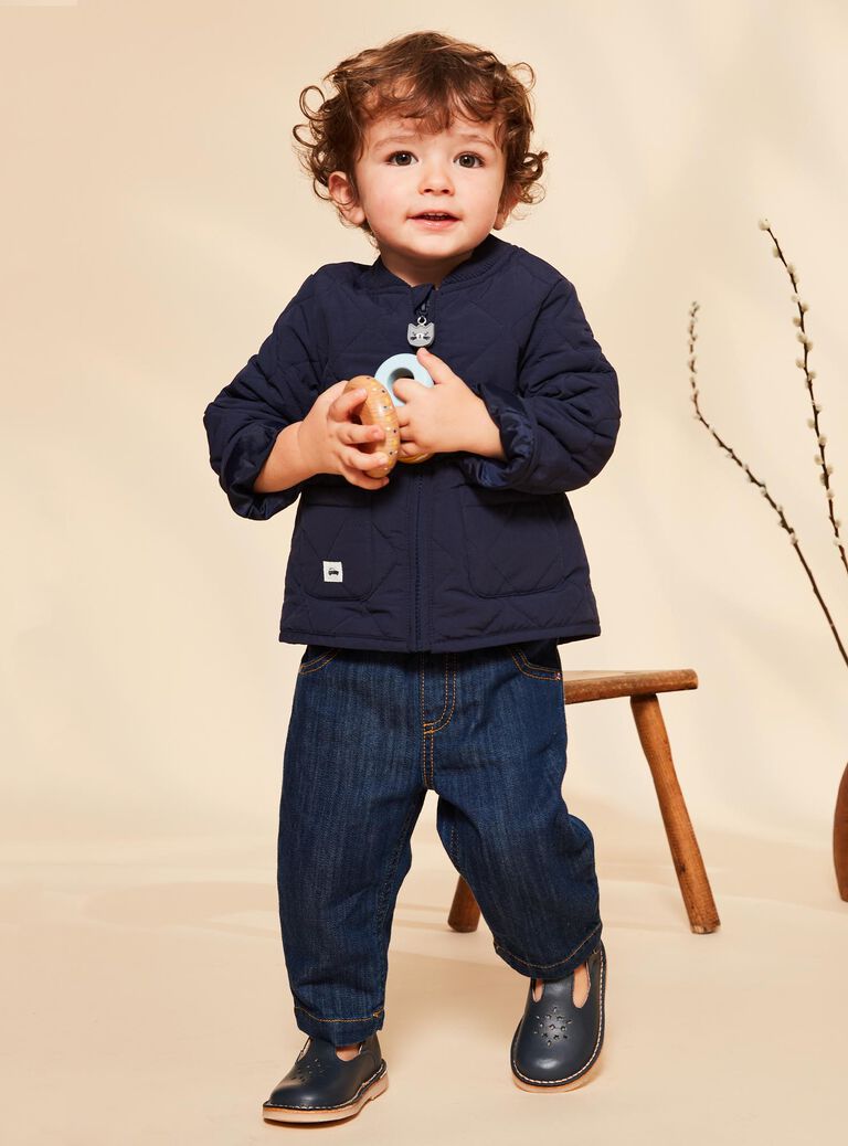Veste bleue marine matelassée