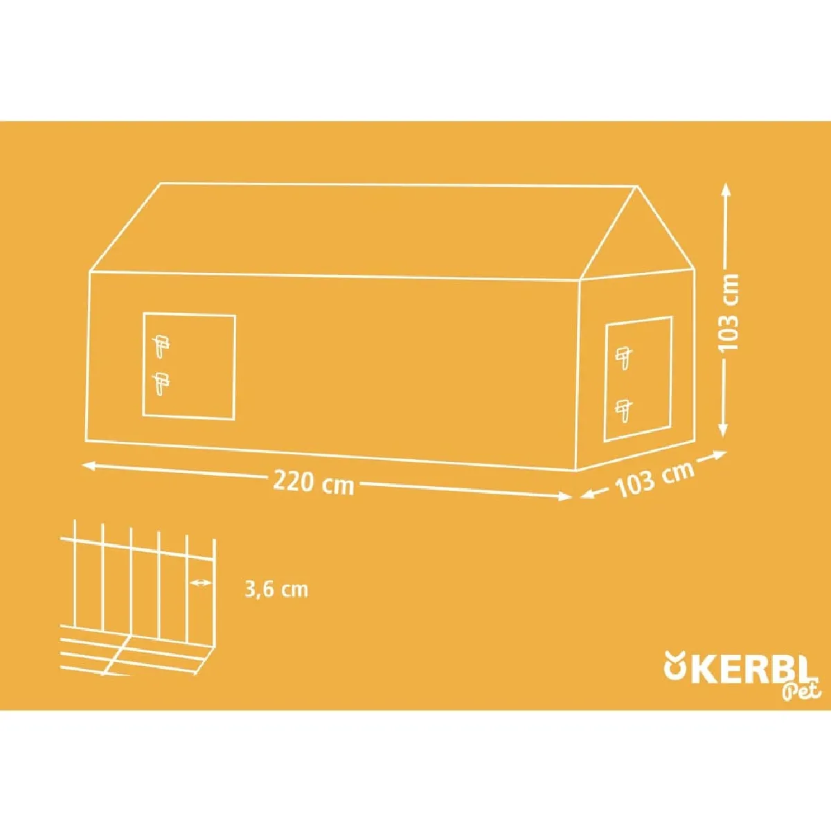 KERBL Enclos extérieur pour petits animaux