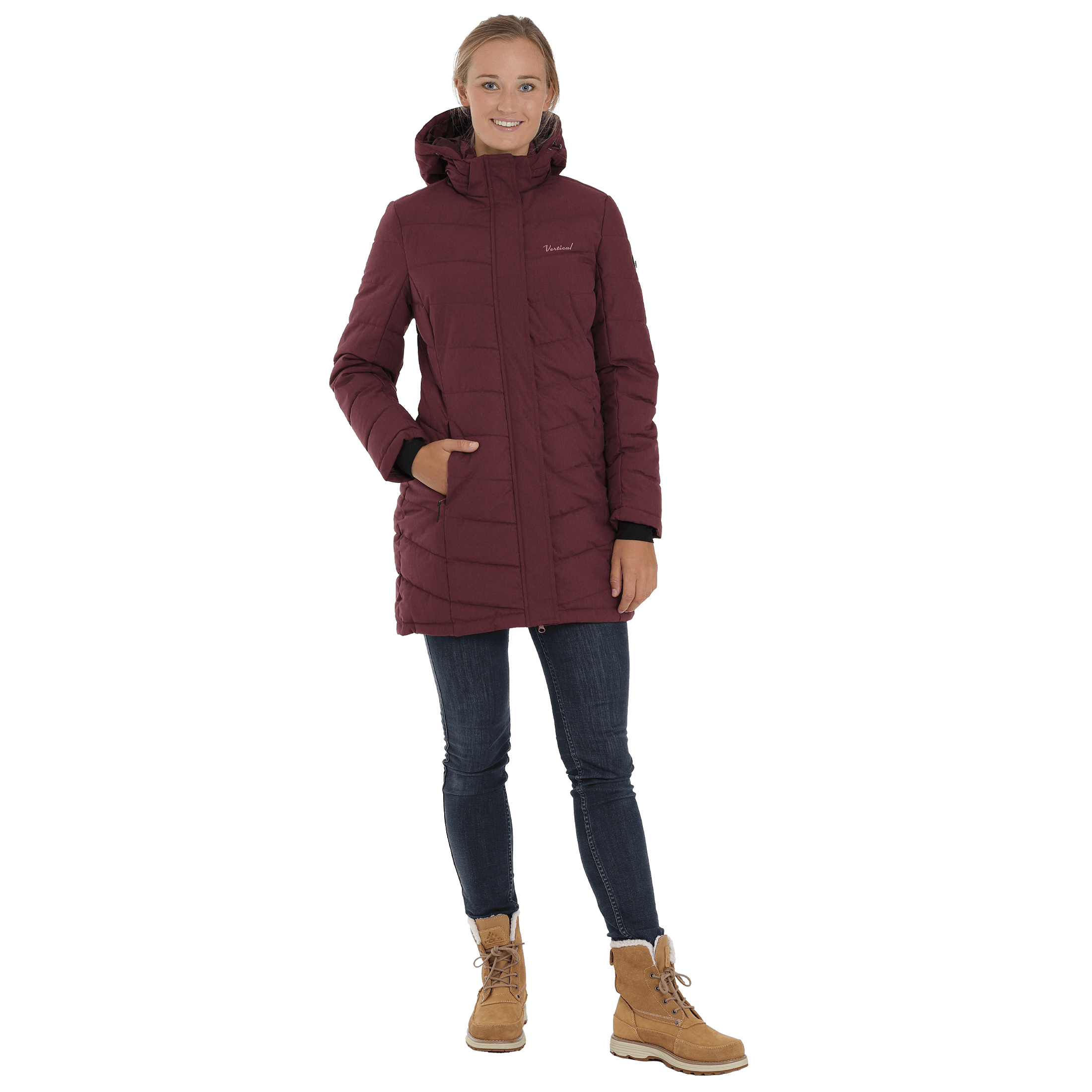 Vertical Cocca W Long Melange Pro-Lite Jacket - Jakke