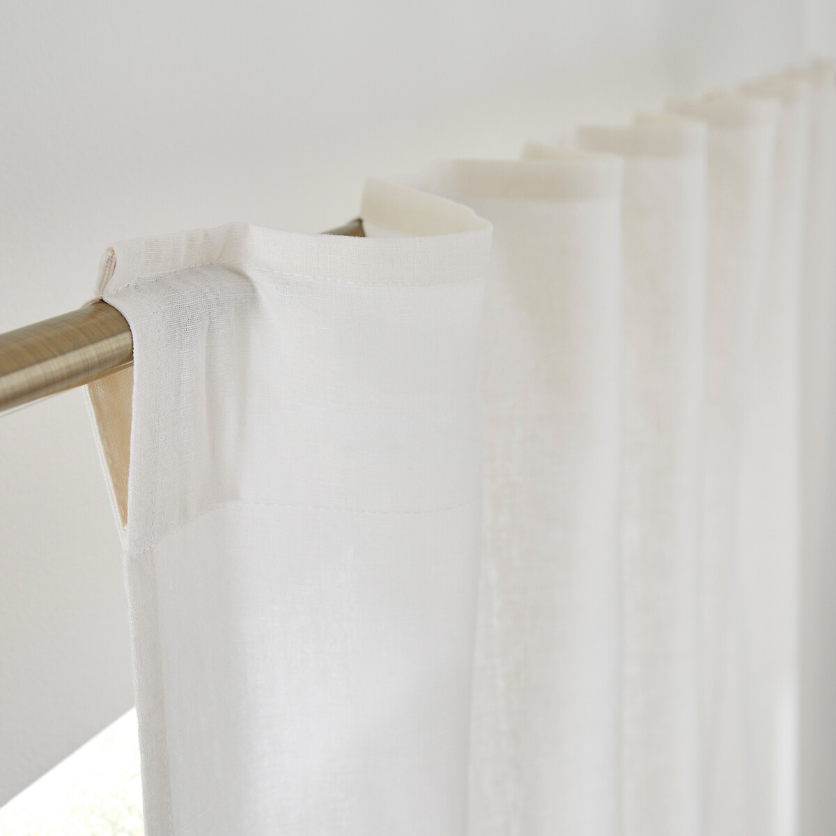 LA REDOUTE INTERIEURS<br>Cortina com laços ocultos em linho/veludo, Onega x Veludo