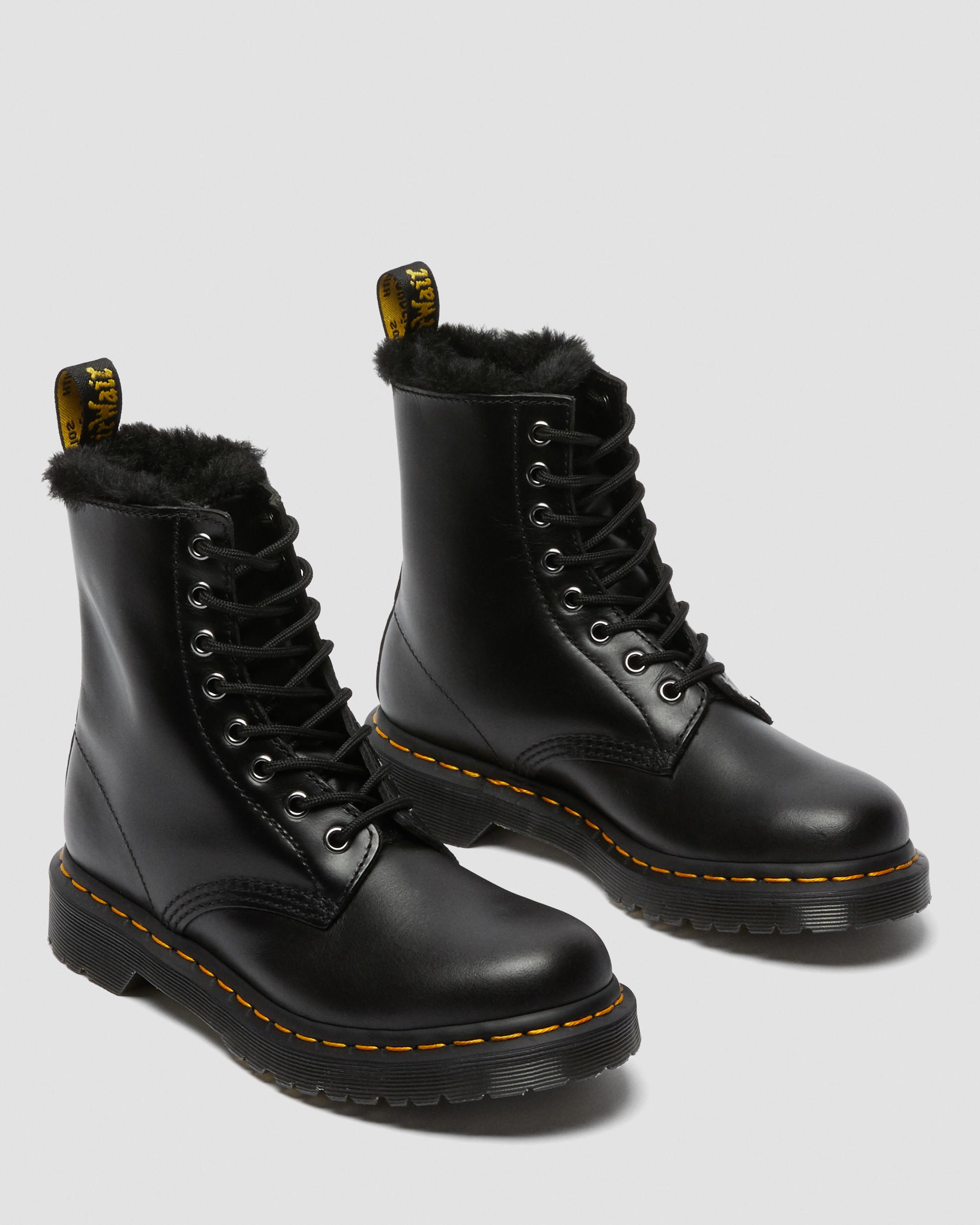 1460 Serena Faux Fur Lined Lace Up Boots