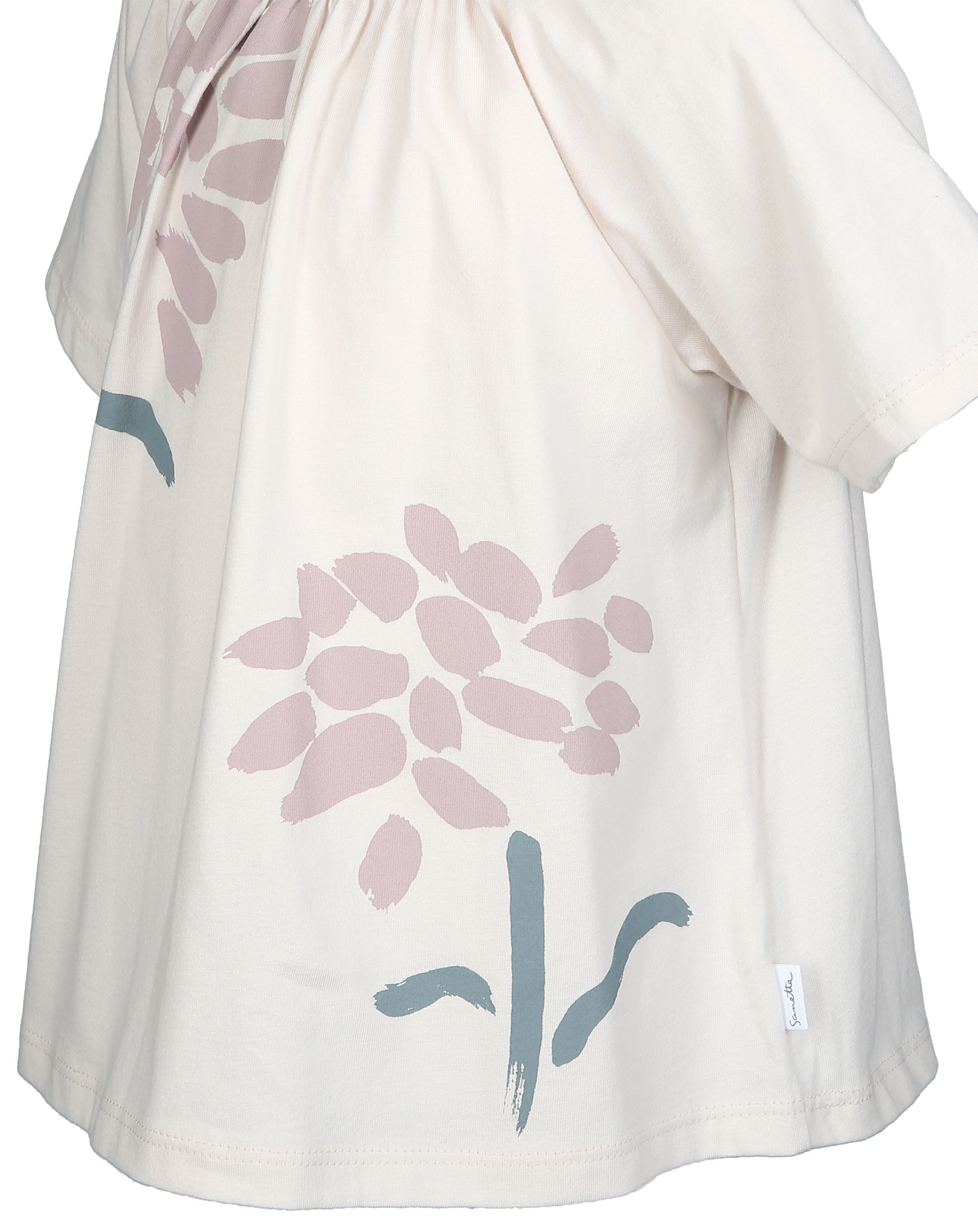 T-Shirt FLOWERS LIGHTVEL in kitt