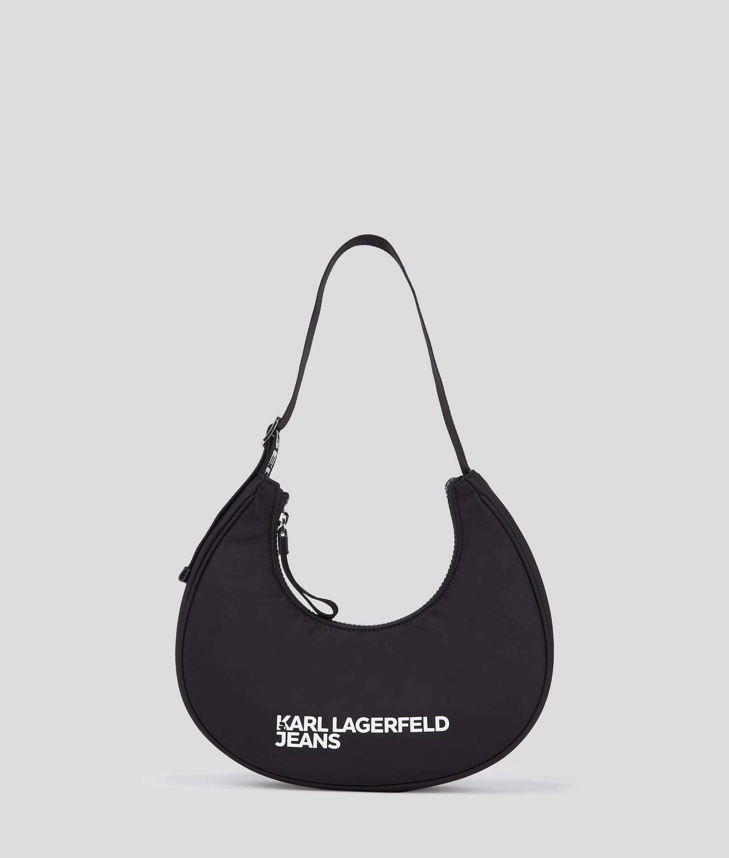SAC BANDOULIÈRE DEMI-LUNE EN NYLON - Noir