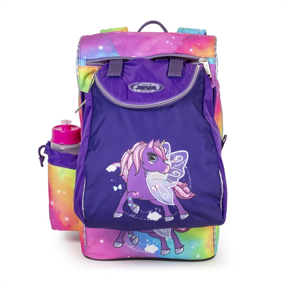 Skoletaske Rainbow Alicorn - JEVA → Luksusbaby.dk