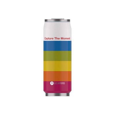 Les Artistes Paris - Canette isotherme - multicolore - 500 ml - acier inoxydable