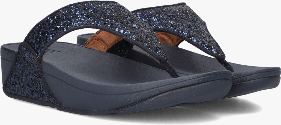 blauwe fitflop teenslippers lulu glitter toe-post