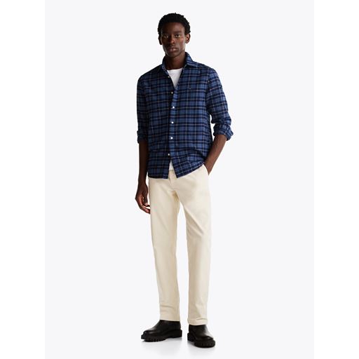 Tommy Hilfiger Brushed Easy Check Skjorte, Aegean Sea Multi Check, XL