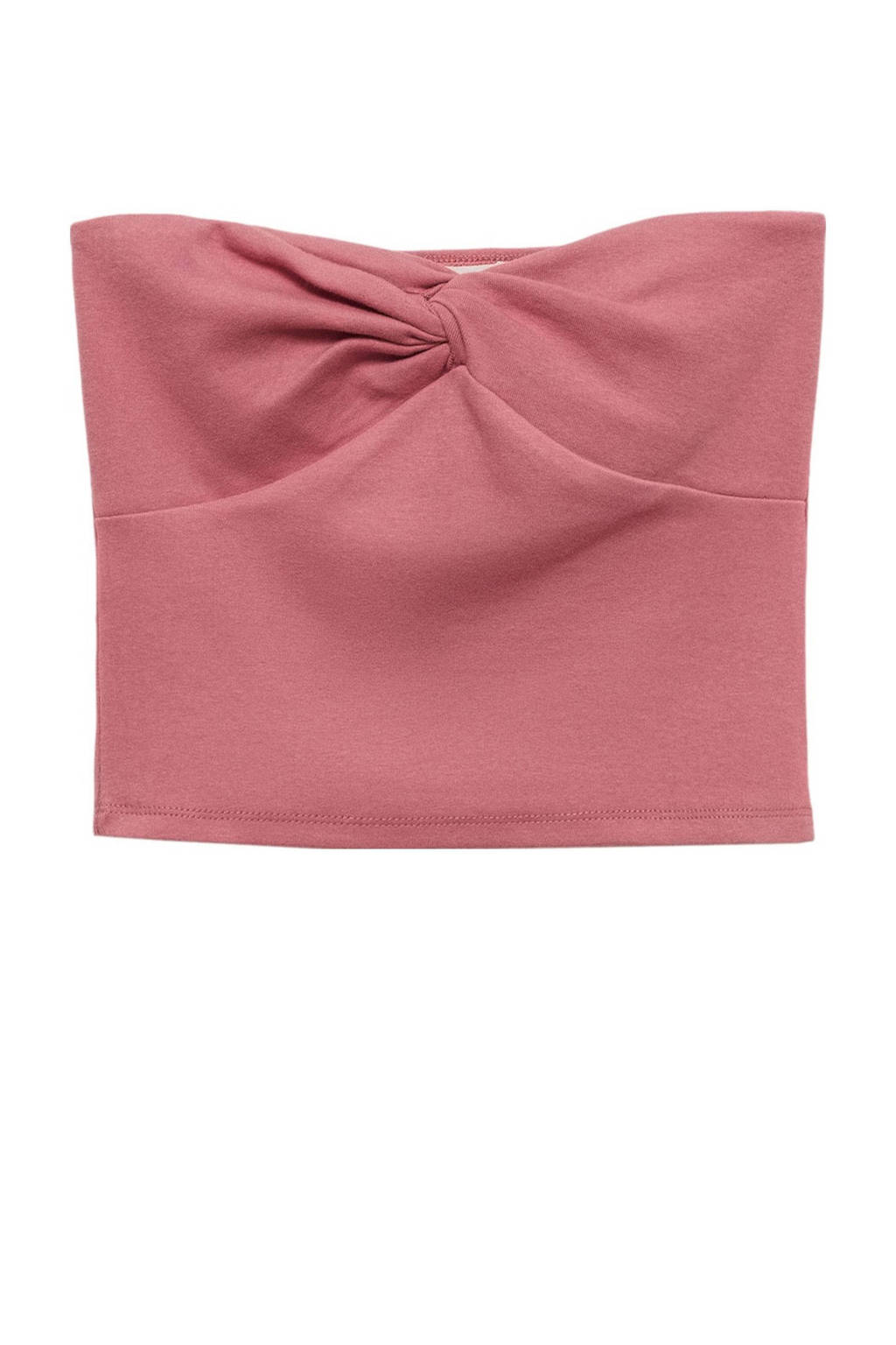 MANGO TEEN strapless top roze