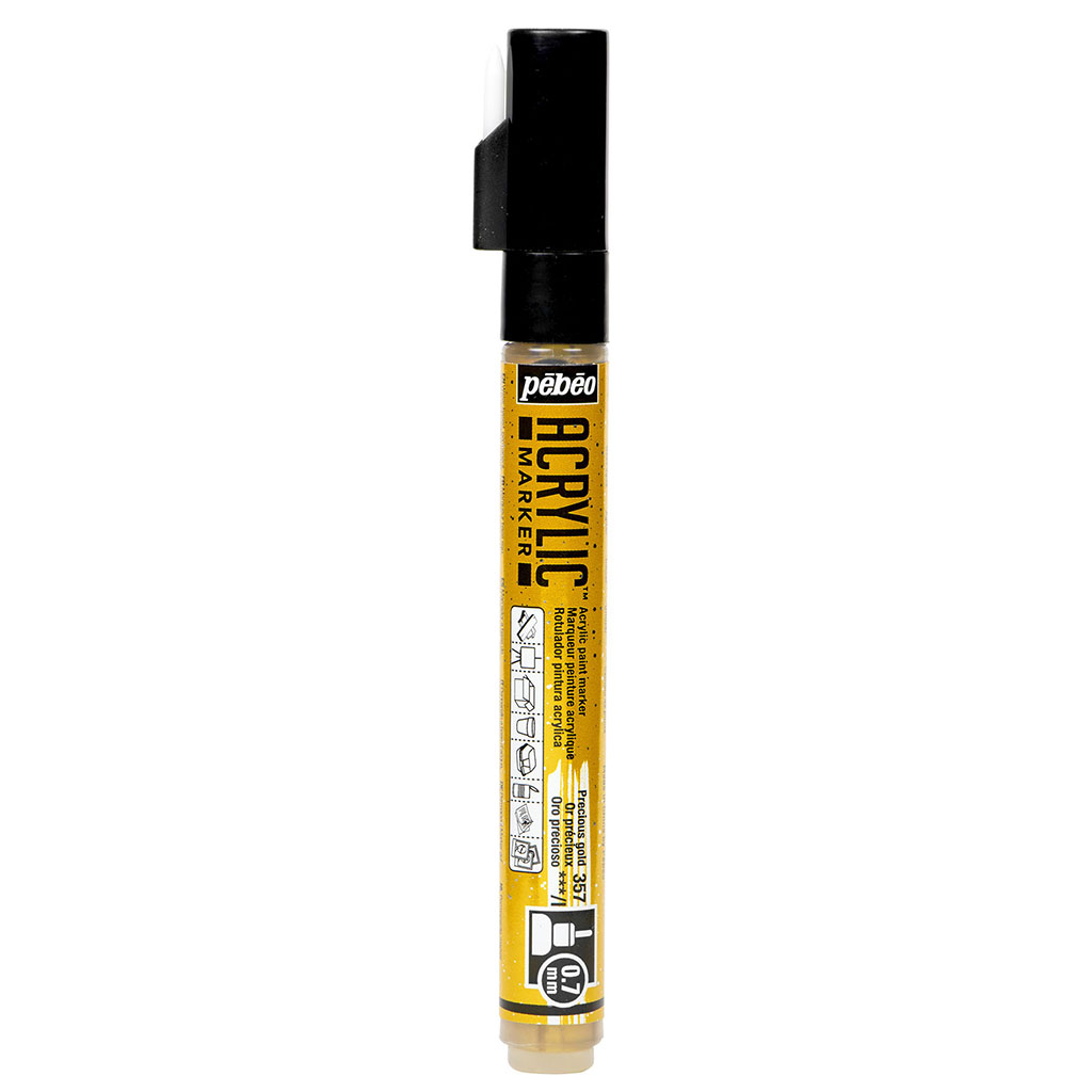 Marqueur peinture acrylique or précieux 0.7mm