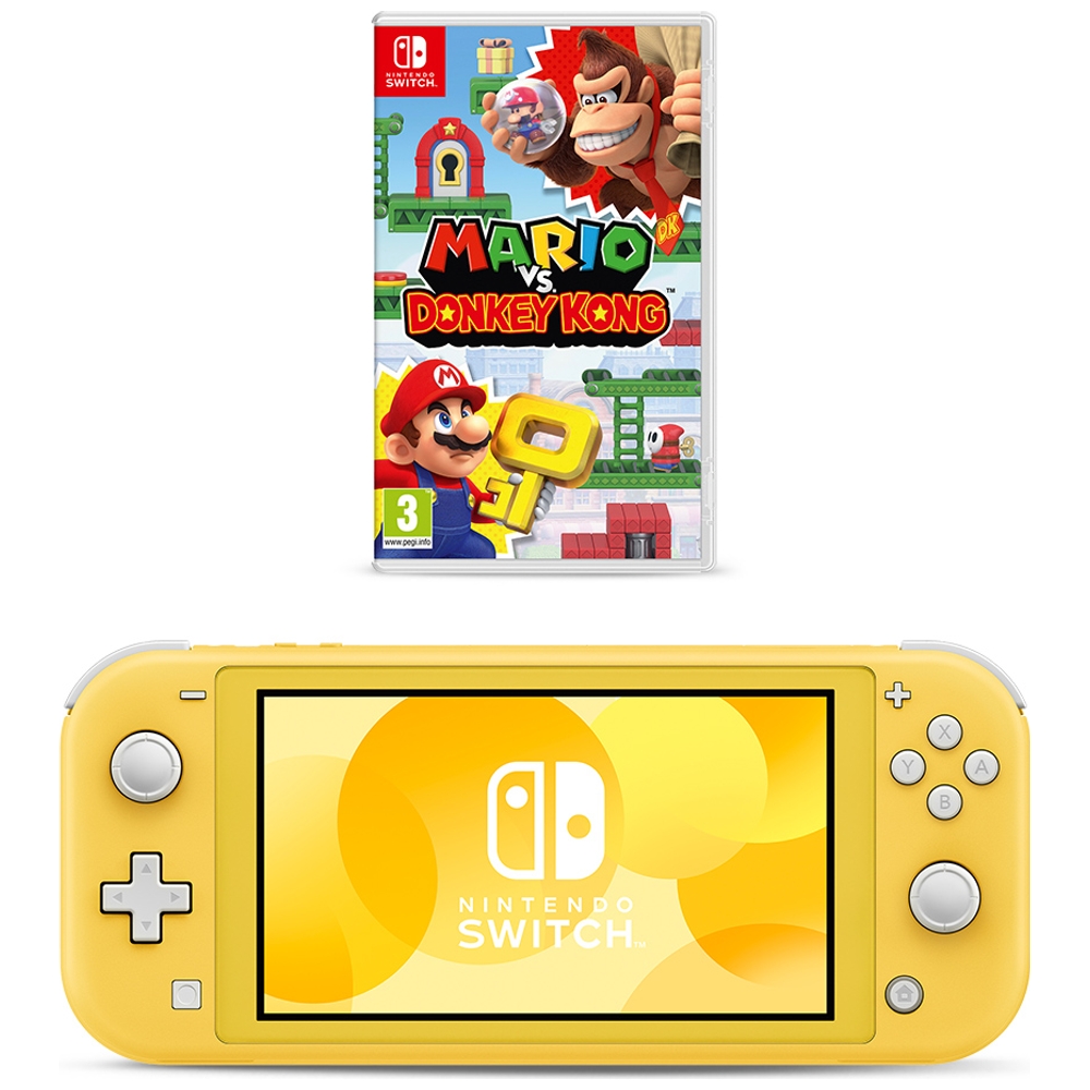 Nintendo Switch Lite (Gelb) & Mario vs. Donkey Kong