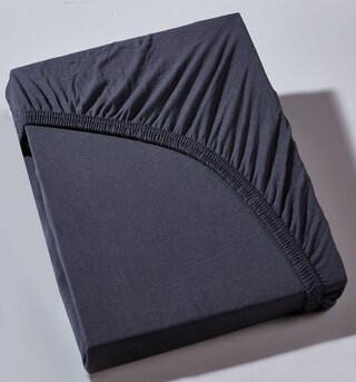Vario Jersey-Spannbetttuch 90-100 x 200 cm anthrazit