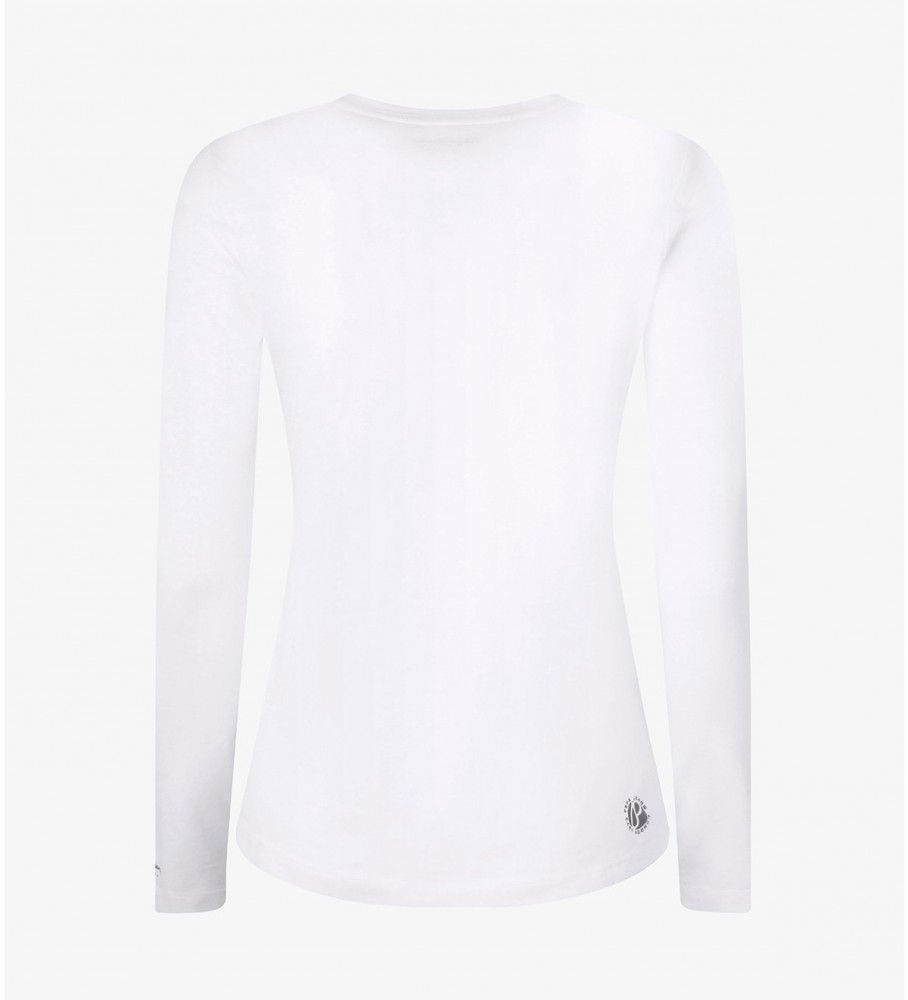 Camiseta branca Pepe Jeans New Virginia Ls N