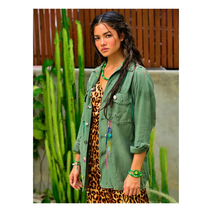 Venessa Arizaga Bracelet Happy Flower | Vert