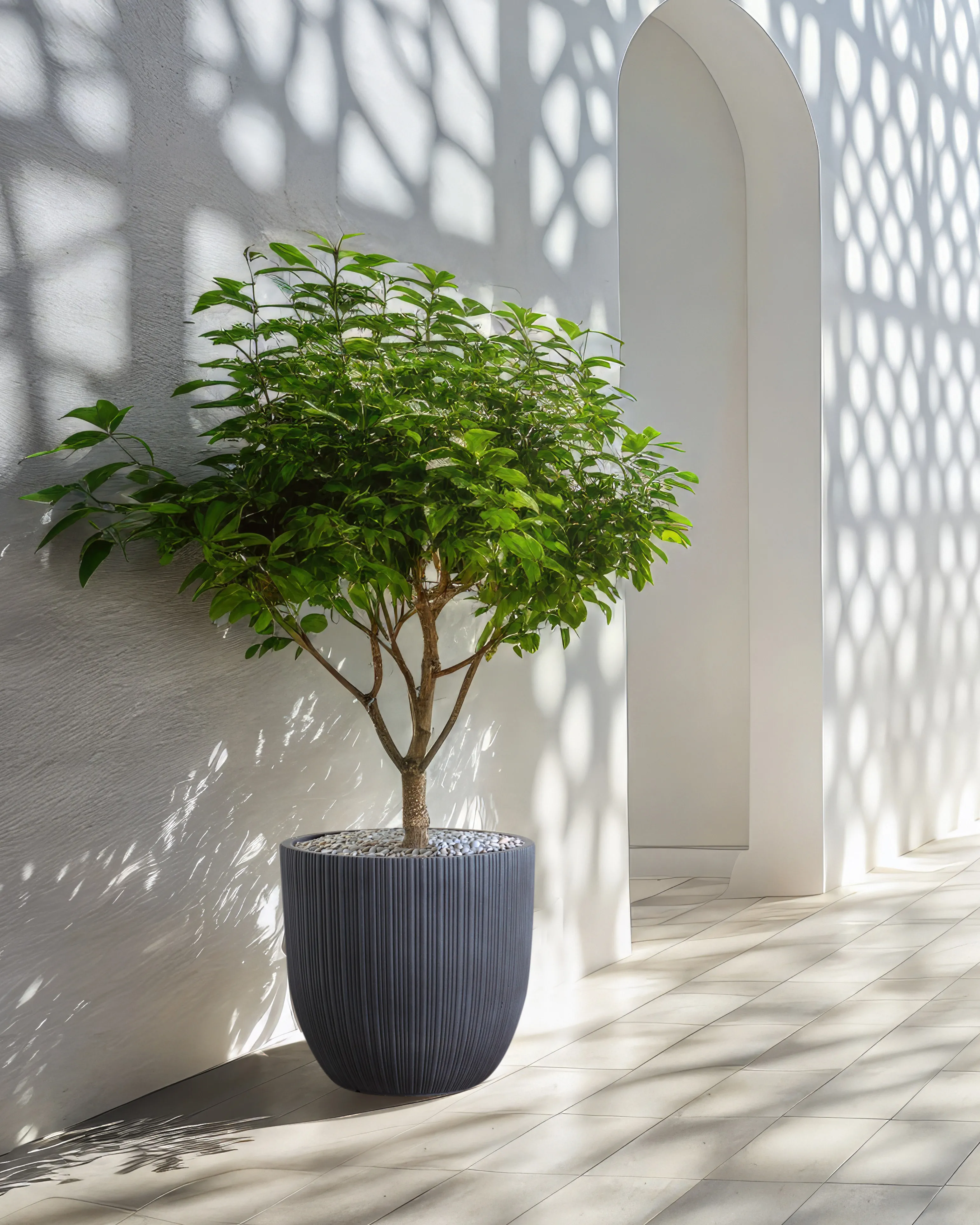Bloempot FRAXINUS 42 cm Grafietgrijs