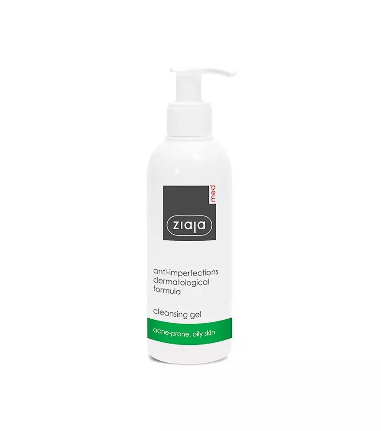 Ziaja Med - *Anti-imperfeições* - Gel de limpeza facial para pele oleosa ou acneica
