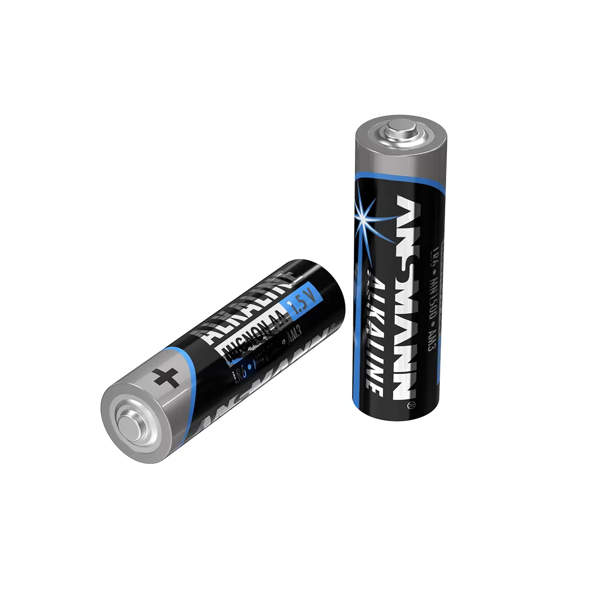 Batterie 40er Pack AA ANSMANN Alkaline blau,schwarz